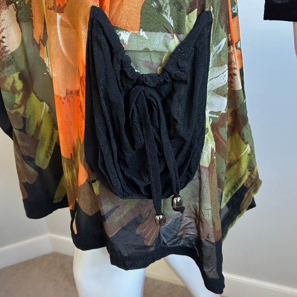 Unique Floral pattern dress, bright and colourful, Size XL - Picture 3 of 13